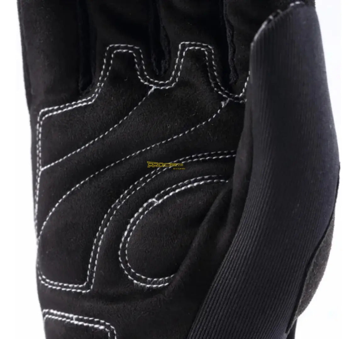 Guantes Para Moto Protección Cuero Y Microfibra Masontex