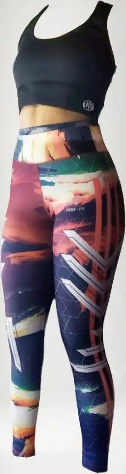 Conjunto Dama Gimnasio Deportes Suplex Sublimada 2 Piezas