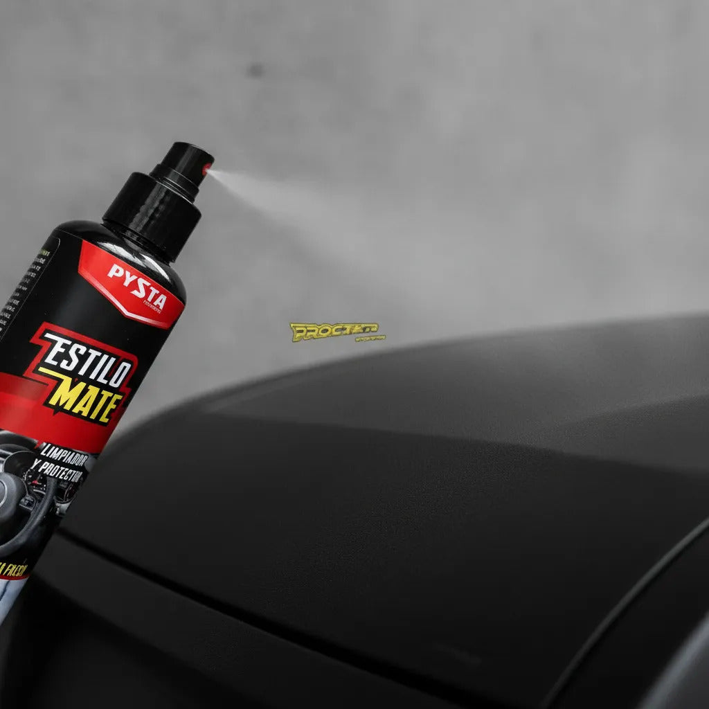 Silicona Spray Limpia Brilla Protege Negro Mate Moto Carro