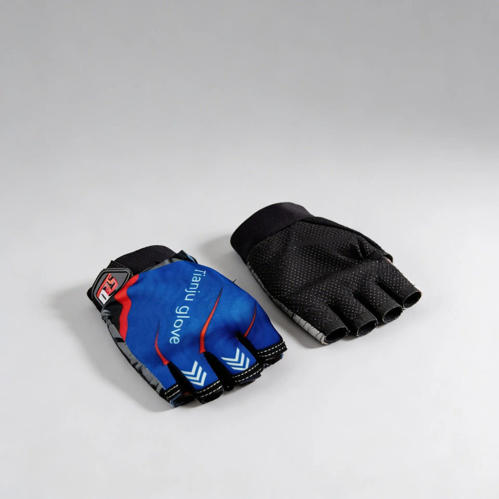 Guantes Cortos Medio Dedo Palma Antideslizante Ciclismo
