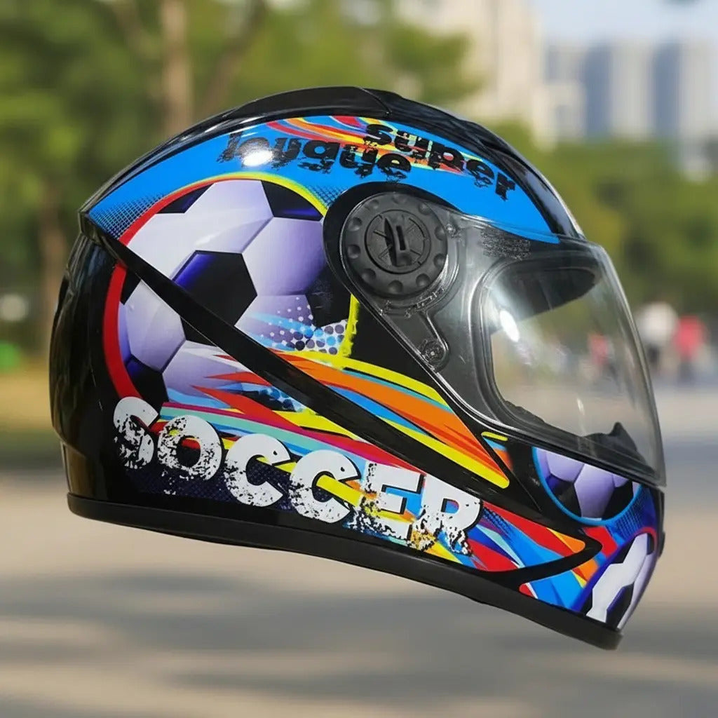 Casco Integral Para Niños Cerrado Kart Bicicleta Deportes