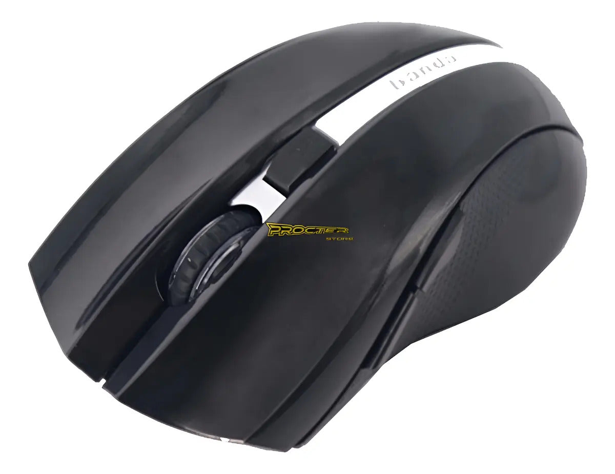 Mouse Inalámbrico Banda Bd309 Gamer Larga Batería 6 Botones