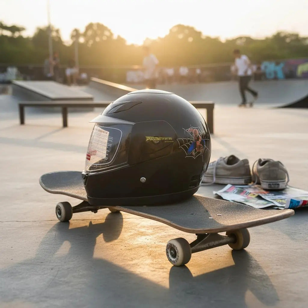Casco Integral Para Niños Cerrado Kart Bicicleta Deportes
