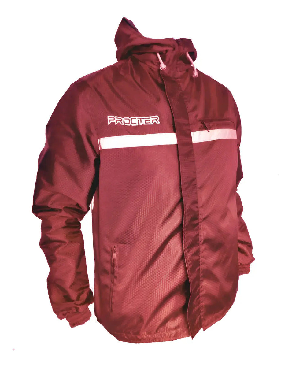 Chaqueta Moto 100% Reflectiva Doble Faz Tela Impermeable