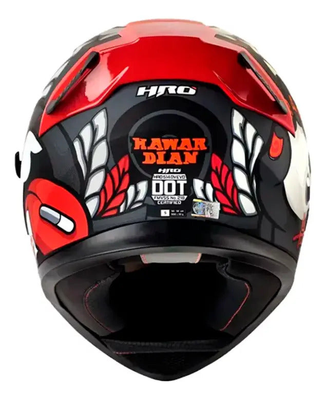Casco Integral Hro 514 Dv Evo Certificado Dot Gafa Interna