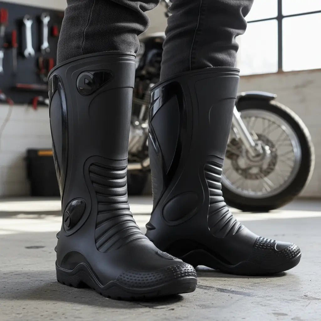 Botas Impermeables Para Motociclistas Pvc Deportivas