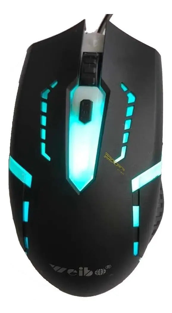 Mouse Gamer Weibo M39 Iluminacion Led Usb Alambrico 4botones