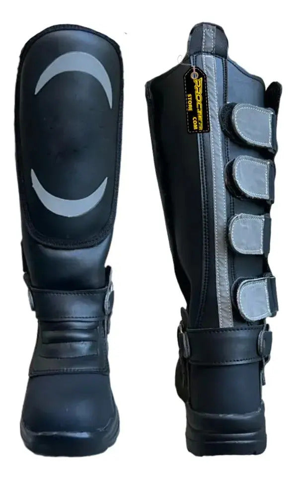 Botas Para Motorizado, Tipo Escolta, Caña Alta