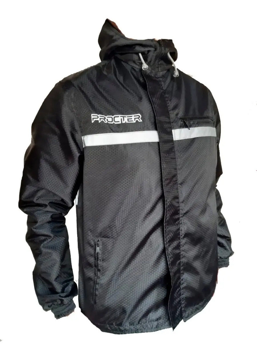 Chaqueta Moto 100% Reflectiva Y Doble Faz Cortavientos