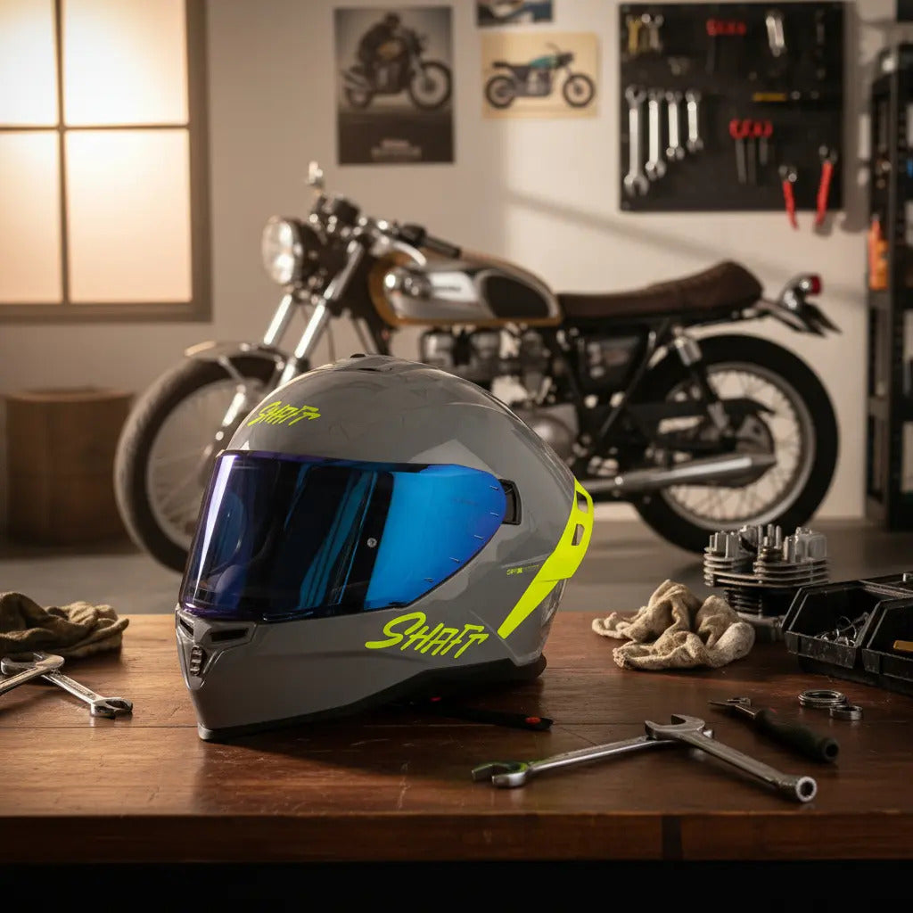 Casco Shaft 598 Gtr Certificación Ece 2206 2visores 2spoiler