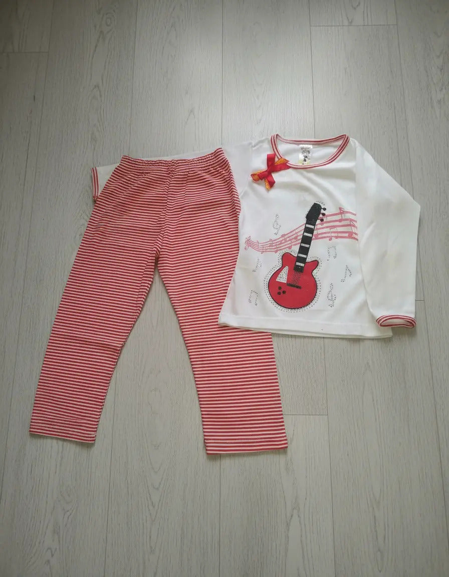 Pijamas Niña Algodón Con Dibujos En Relieve Tallas 6-12