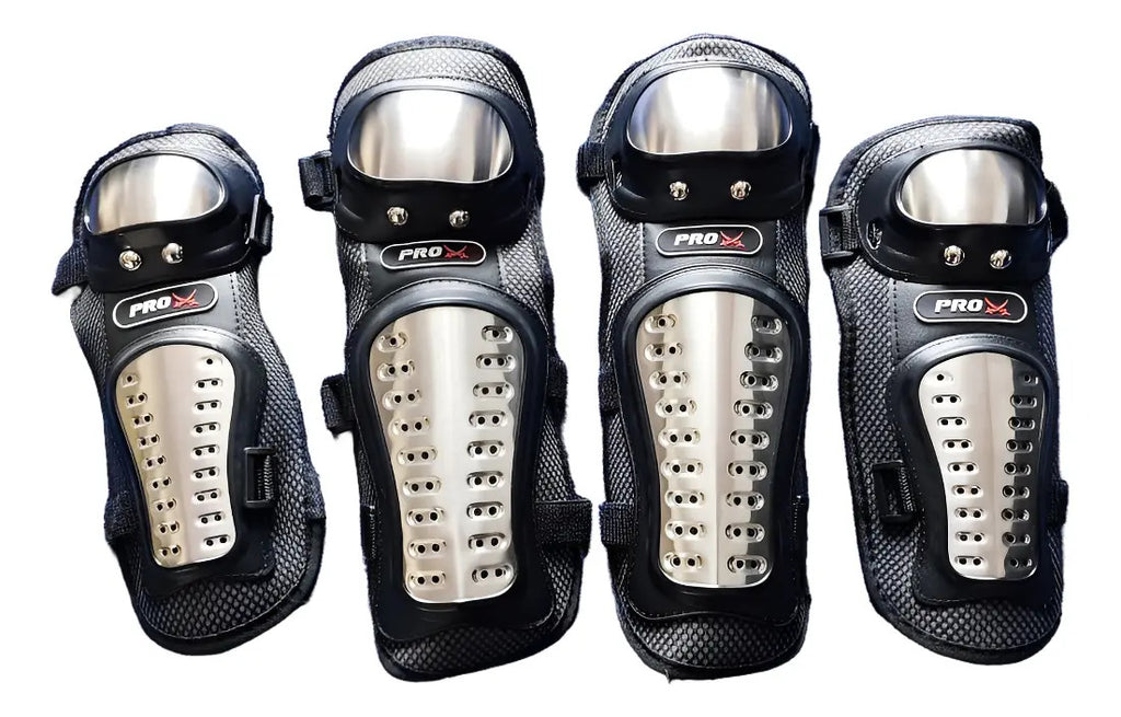 Rodilleras Y Coderas Metalicas Para Motociclistas