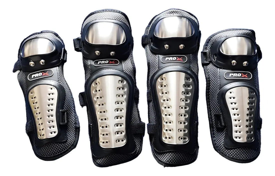 Rodilleras Y Coderas Metalicas Para Motociclistas