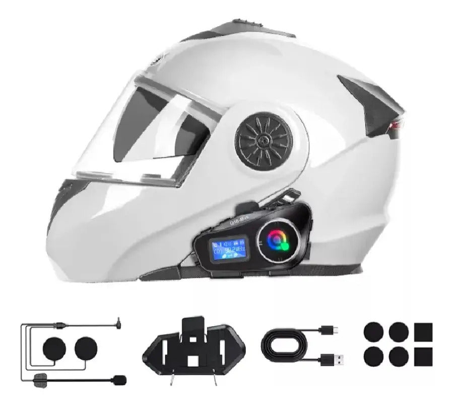 Intercomunicador Moto Para Casco Fm Bluetooth Q-58 Max*2und