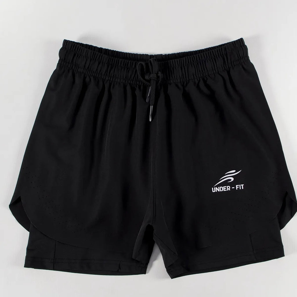 Pantaloneta Running Hombre Con Licra Interna Fit