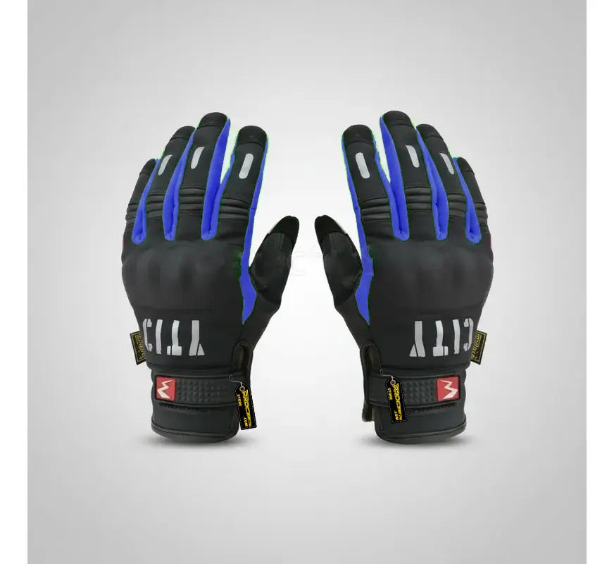 Guantes City Táctiles Termicos Con Reflectivo Moto Bici