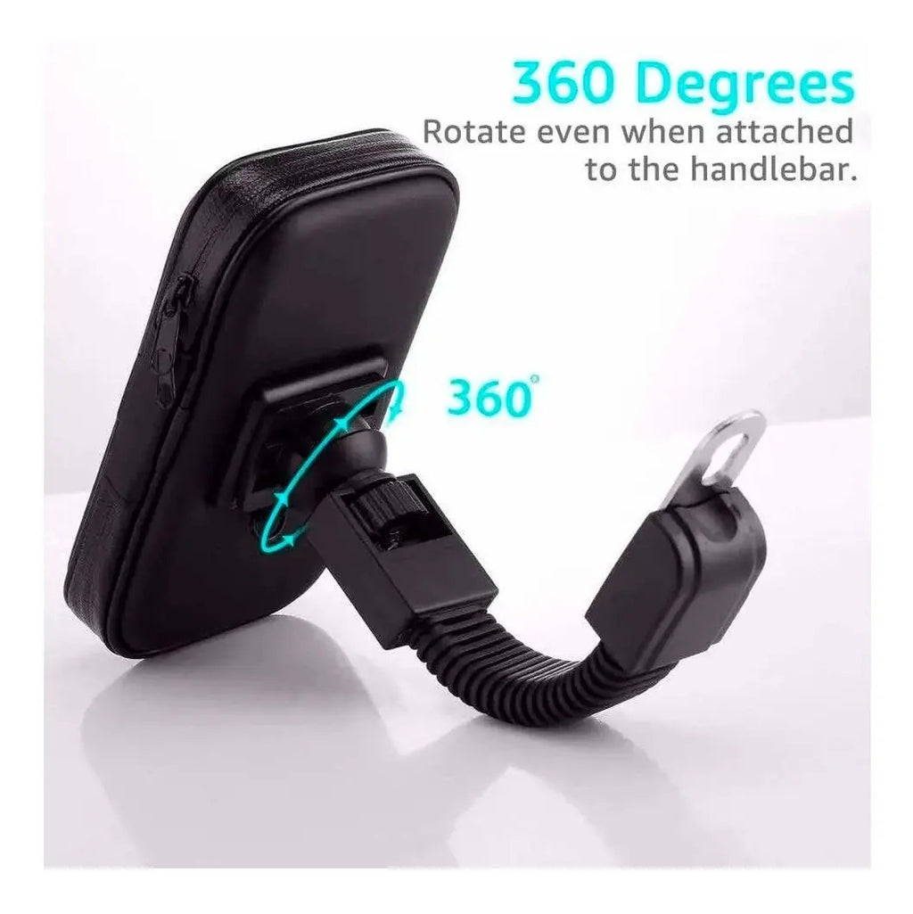 Soporte Holder Bolso Porta Celular Moto Para Espejo Estuche