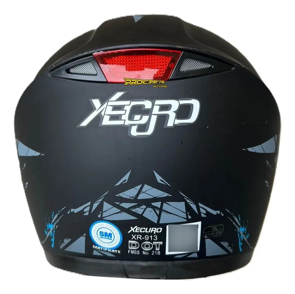 Casco Abatible Certificado Mujer Hombre Xecuro Doble Visor