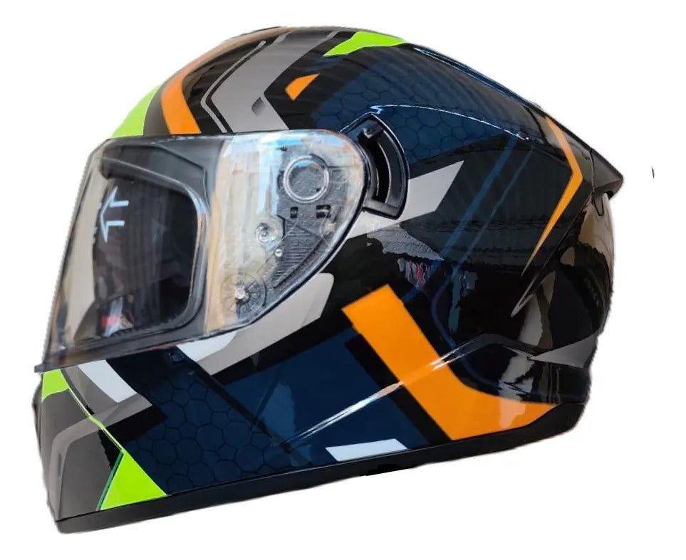Casco Integral Moto Xecuro Doble Visor Certificado Gafas