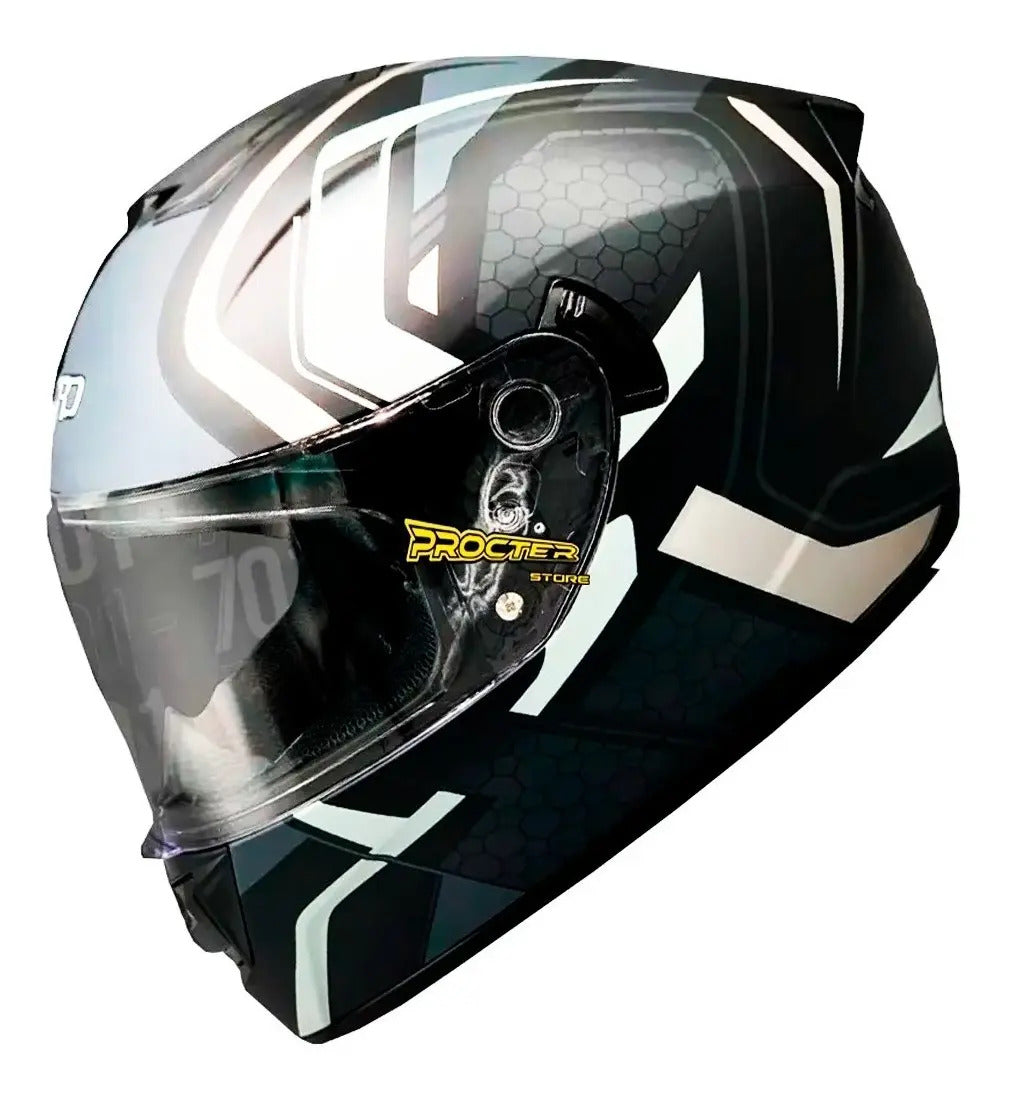 Casco Integral Moto Xecuro Doble Visor Certificado Gafas