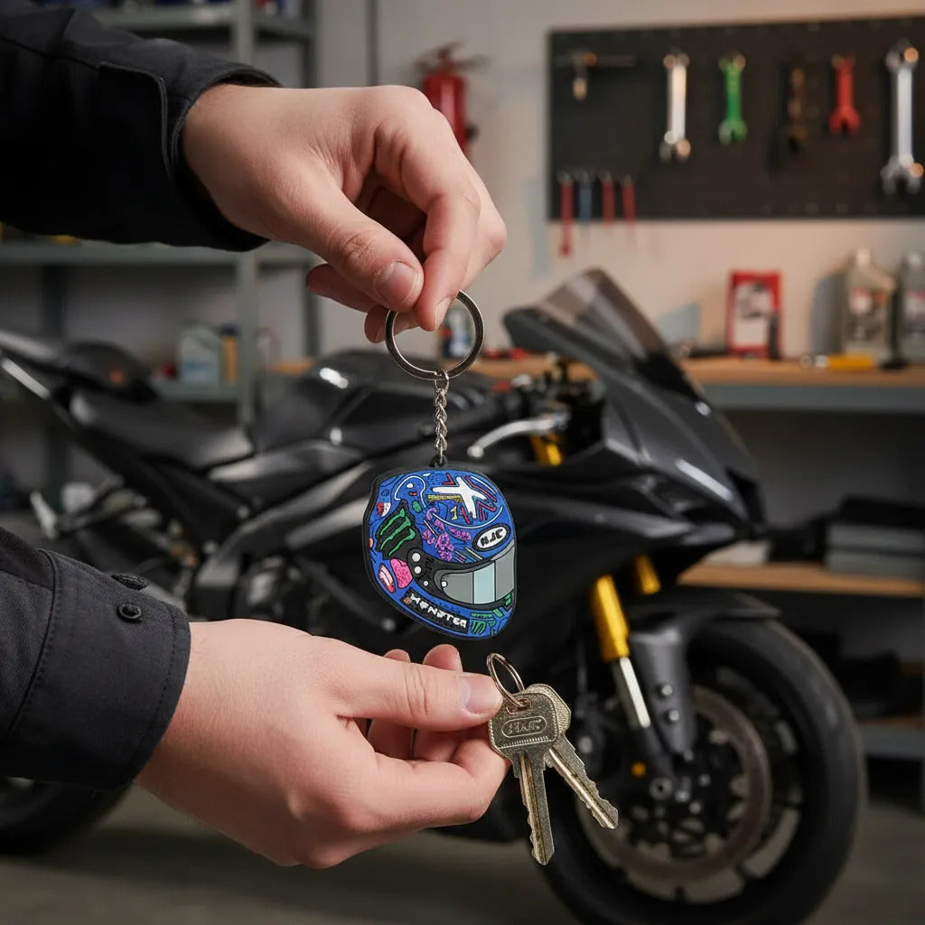 Llavero Moto Porta Llaves Diseños Varios 1 Cara Economico