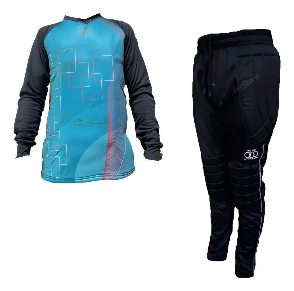 Conjunto Arquero Pantalon Y Buzo Acolchado Portero Uniforme