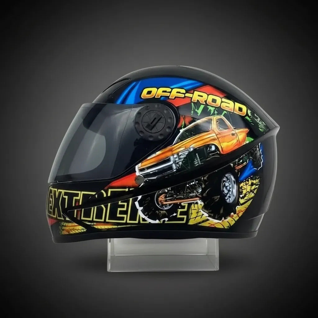Casco Integral Para Niños Cerrado Kart Bicicleta Deportes