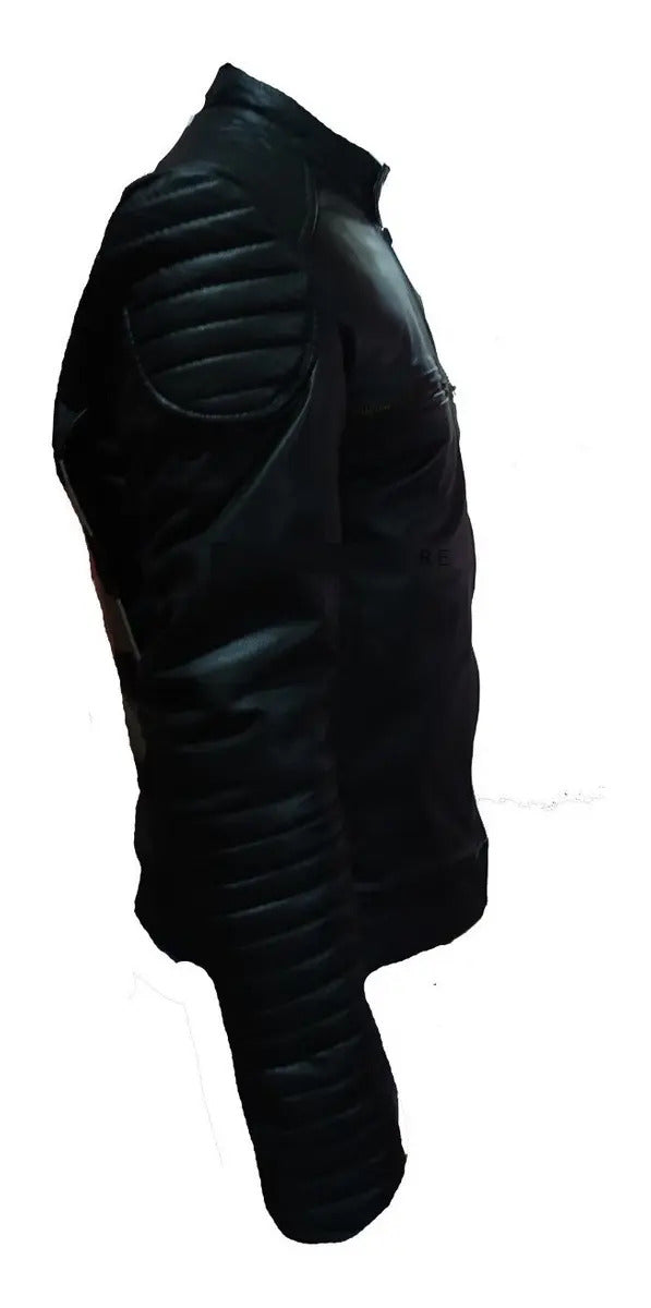 Chaqueta En Cuero Con Protecciones Removible Doble Proposito