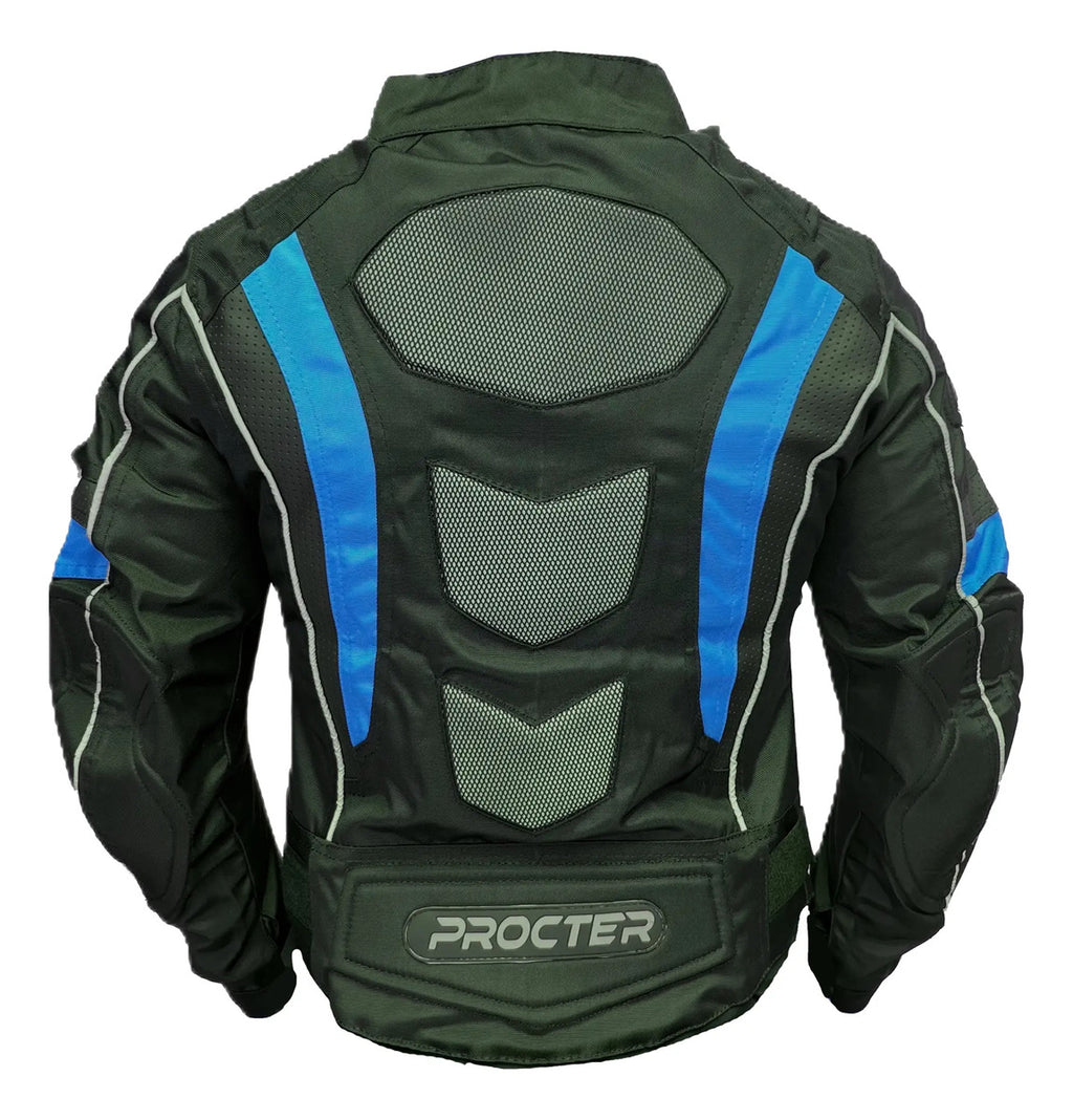 Chaqueta Con Protecciones Y Reflectiva Lona Mujer Moto Dama