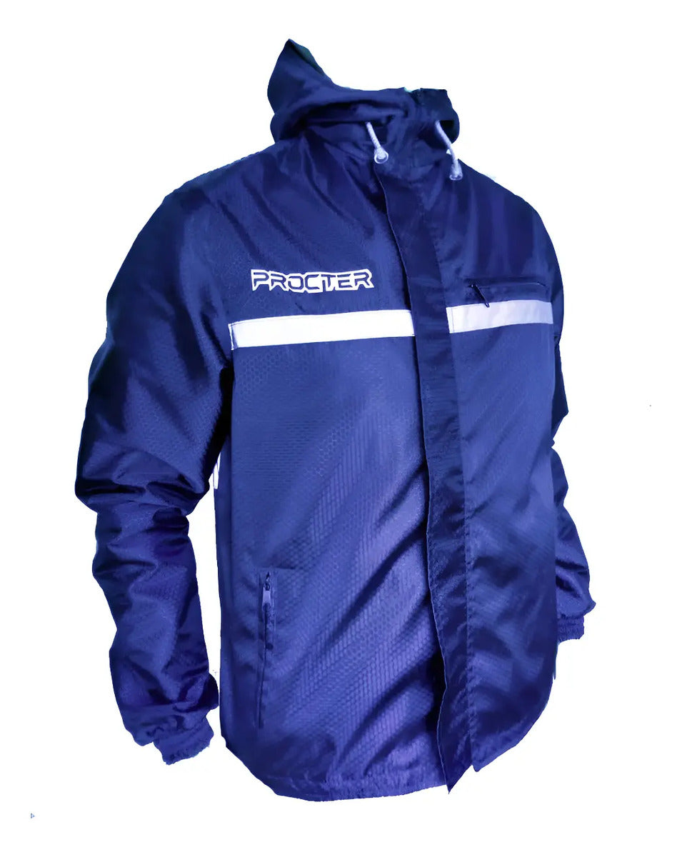 Chaqueta Moto 100% Reflectiva Y Doble Faz Cortavientos