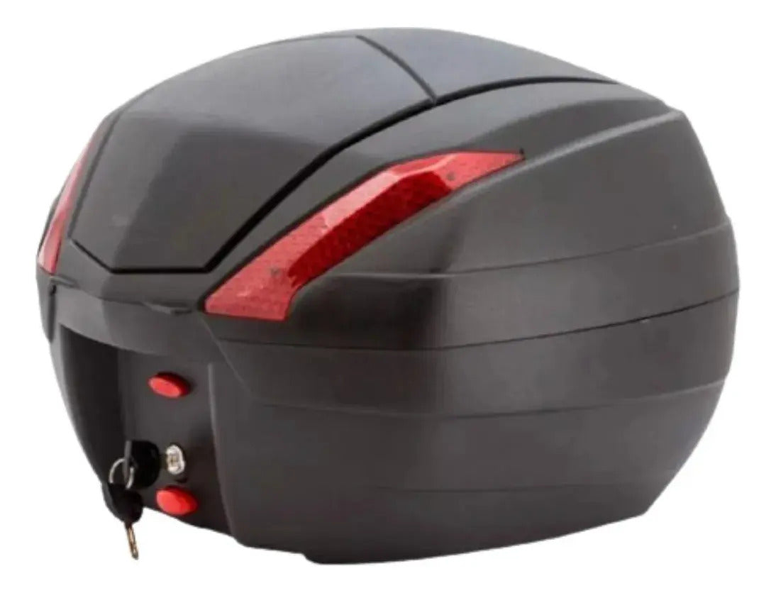 Maletero Para Moto Marca Tomcat 34 Litros Con Base