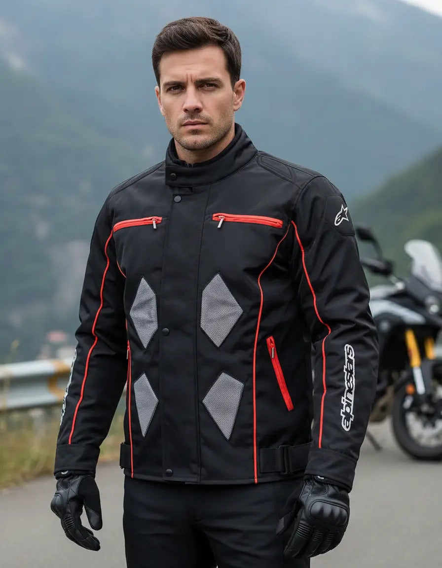 Chaqueta Para Motociclistas Dotacion Protecciones Reflectiva