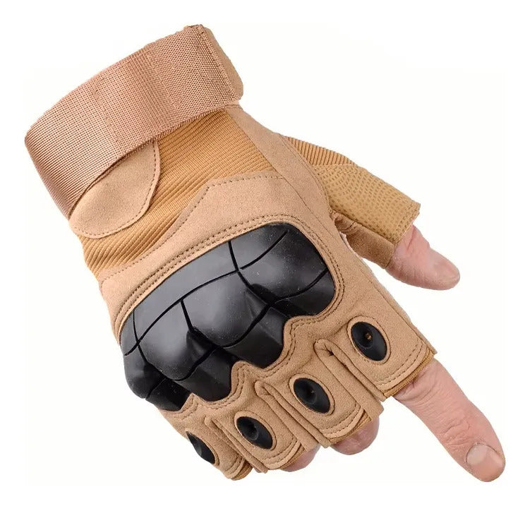 Guantes Tácticos Medio Dedo Militar Protección Moto Deportes