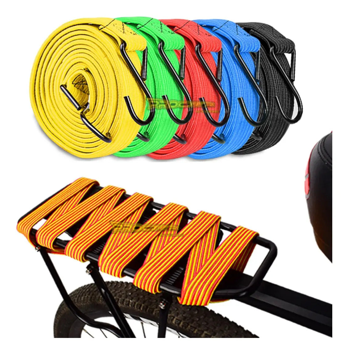 Cuerda Elastica Para Moto Amarre Lazo Elastico Con Gancho