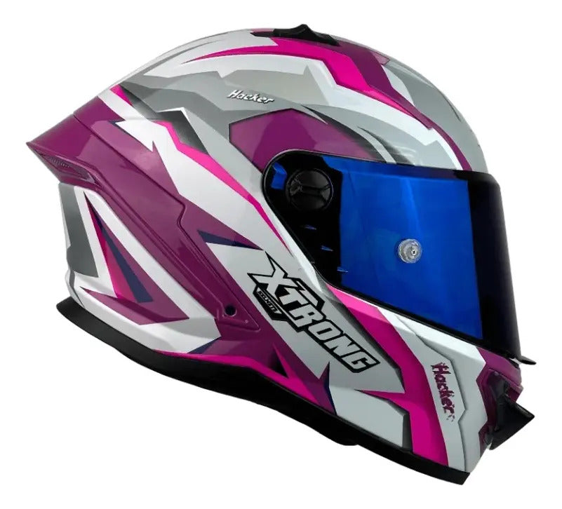 Casco Xtrong Integral Visor Magnetico Deportivo Certificado