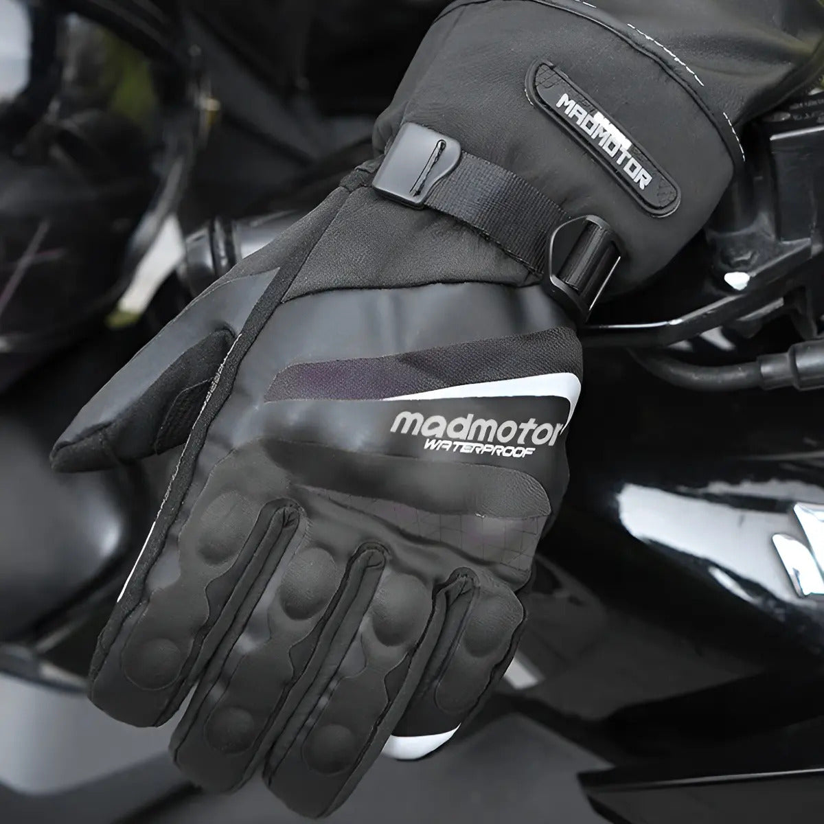 Guantes Moto Caña Larga Protección Impermeables Térmicos