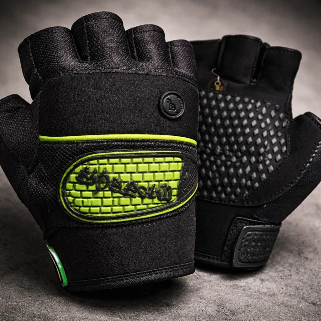 Guantes Corto Medio Dedo Gym Unisex Deportes Moto Ciclismo