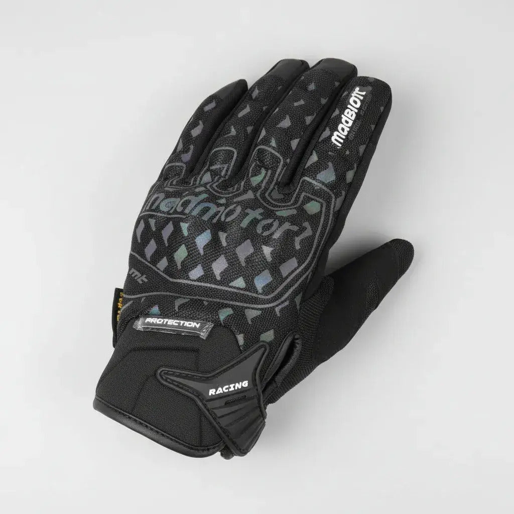 Guantes Madmotor Mt-40 Reflectivos Y Protección En Nudillos