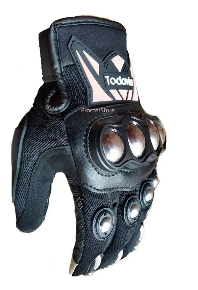 Guantes Con Proteccion  Metalizada Y Tactiles Moto Bici