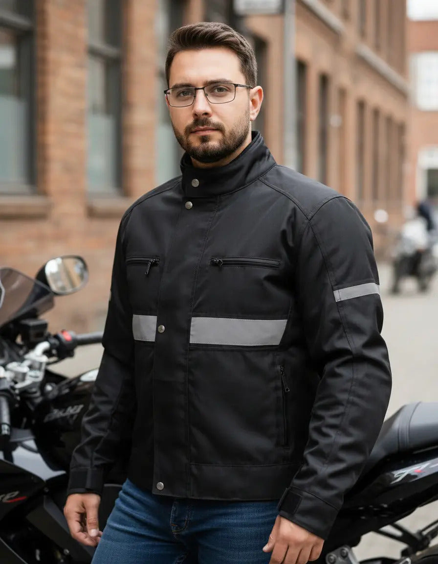 Chaqueta Para Motociclistas Dotacion Protecciones Reflectiva