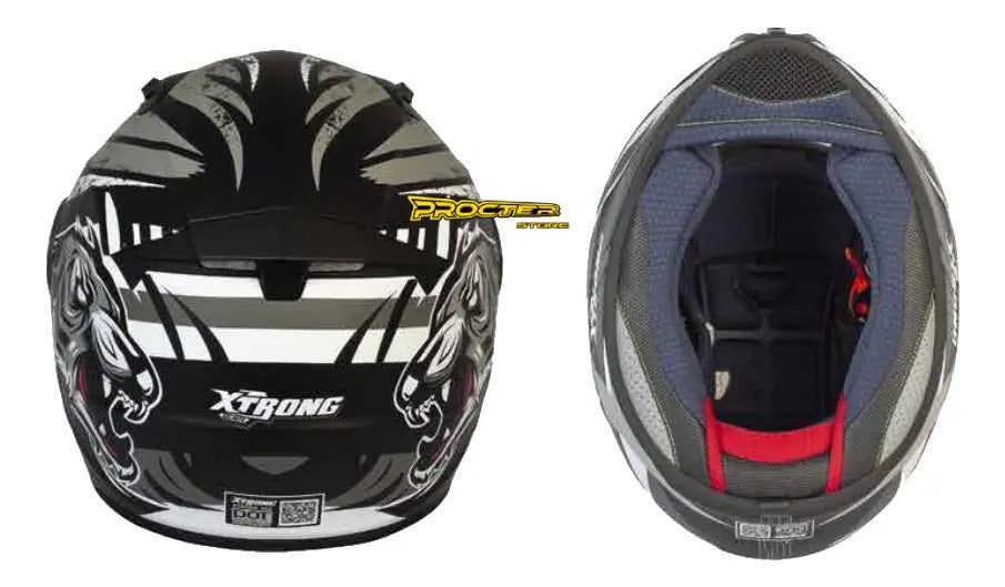 Casco Integral Para Moto Xtrong 360