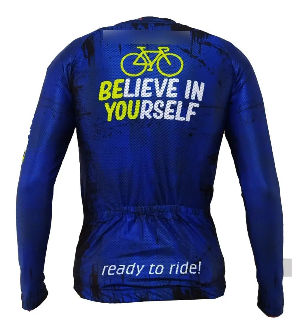 Camisa Camiseta Jersey Ciclismo Manga Larga Ruta Bici Licra