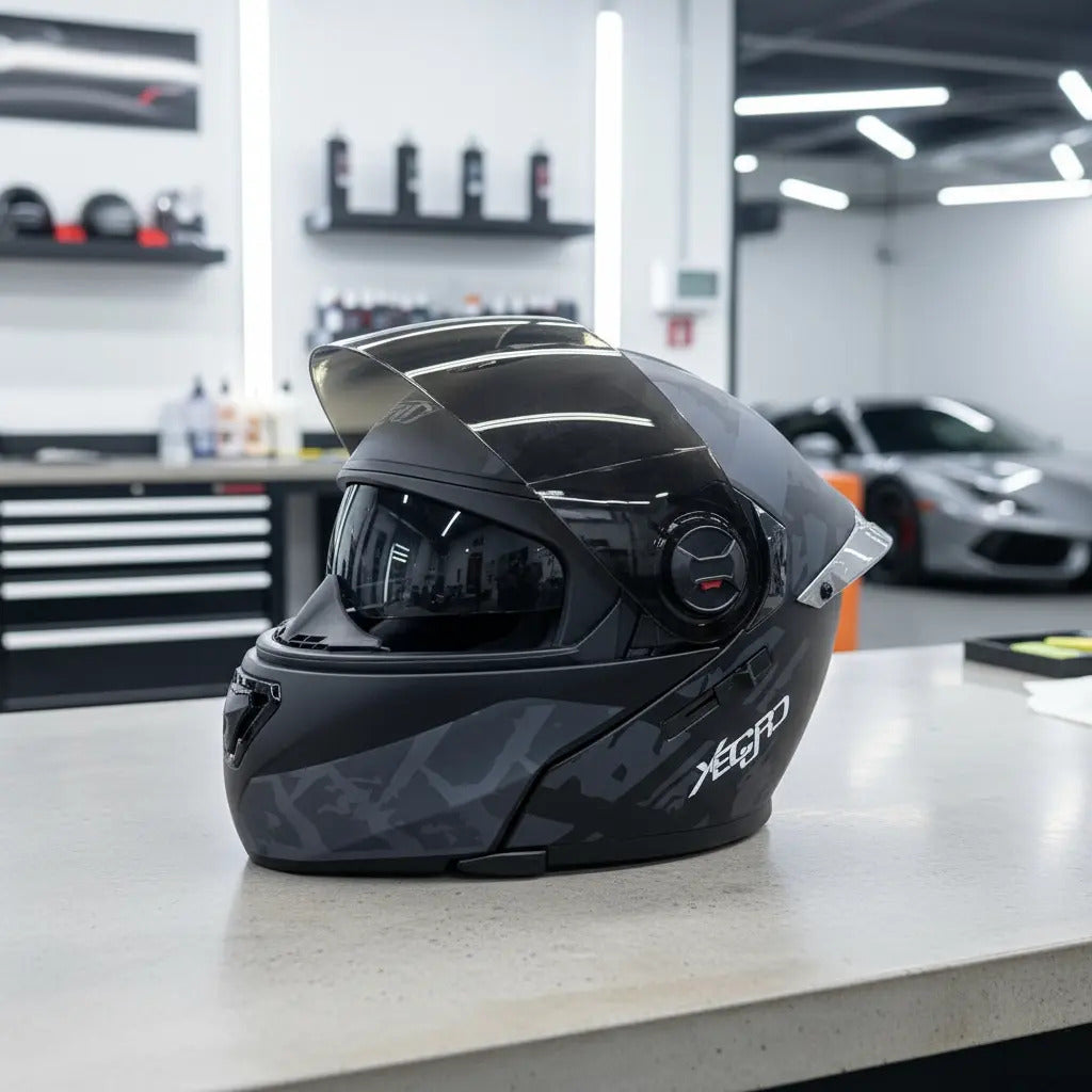 Casco Abatible Certificado Mujer Hombre Xecuro Doble Visor