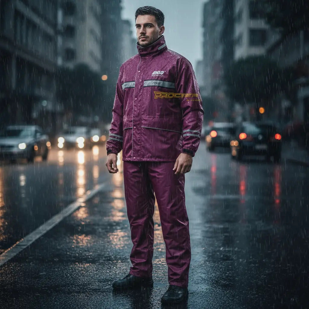 Conjunto Impermeable Sudadera Moto Chaqueta Pantalón Estuche