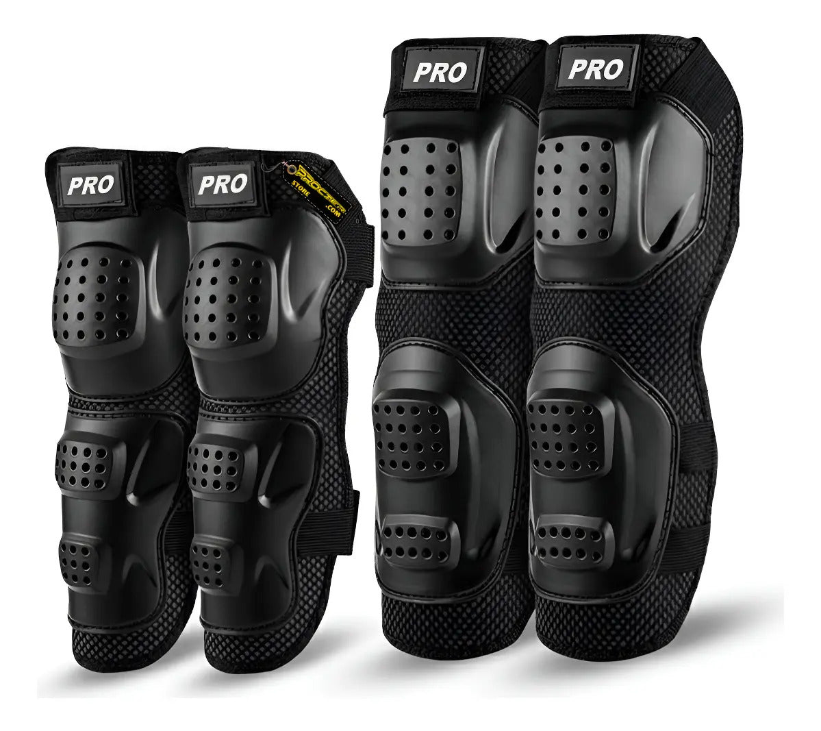 Rodilleras + Coderas Para Deportes Moto Kit Proteccion