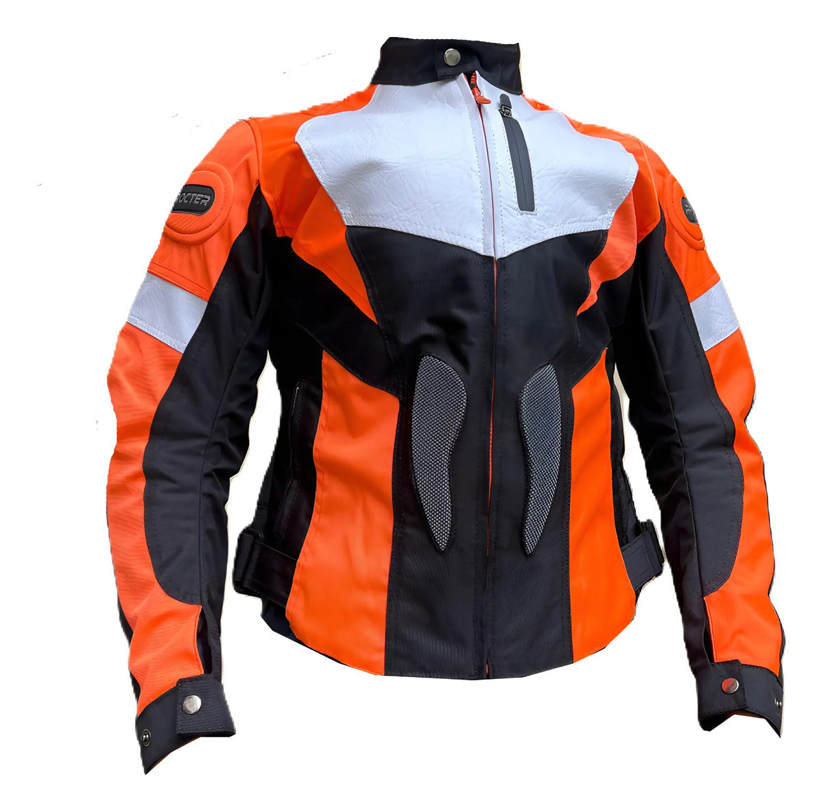 Chaqueta Con Protecciones Y Reflectiva Lona Mujer Moto Dama