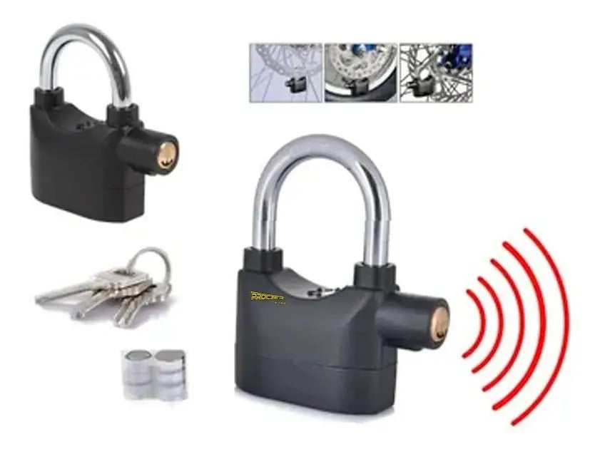 Candado Moto Freno De Disco Alarma Para Moto De 110db Casa