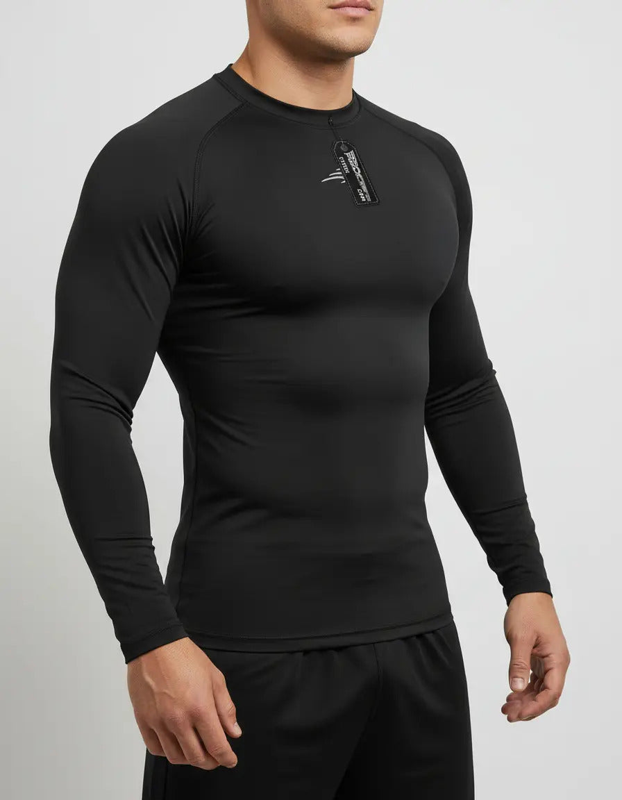 Buzo Deportivo Camiseta Larga Slim Fit Gym Lycra Fria Uv