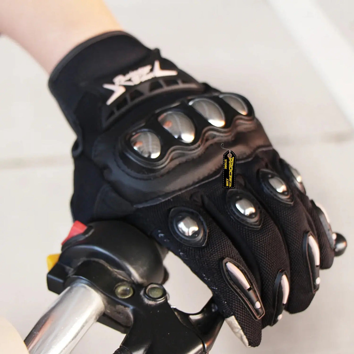 Guantes Con Proteccion  Metalizada Y Tactiles Moto Bici