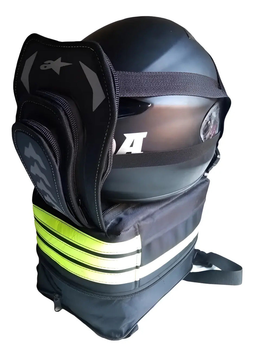 Maleta Moto Porta Casco  Morral Tank Bag Tail Bag Expandible